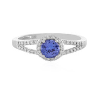 Anillo en platino con Tanzanita AAA