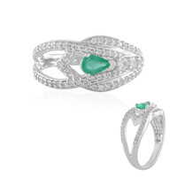 Anillo en plata con Esmeralda de Rusia (de Melo)