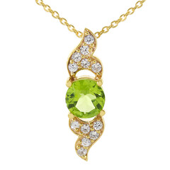 Collar en plata con Peridoto