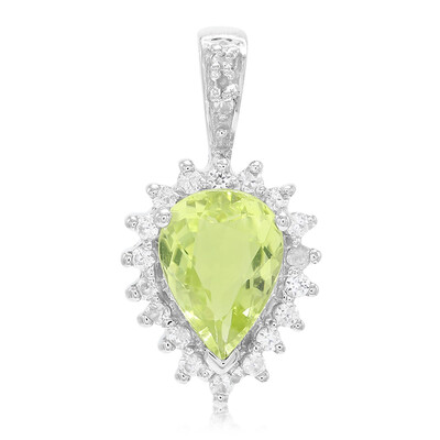 Colgante en plata con Turmalina cuprífera