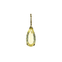 Colgante en oro con Citrino de color limón