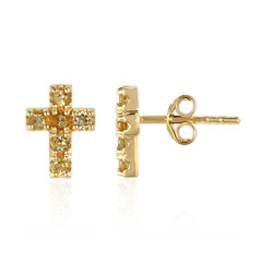 Pendientes en plata con Citrino