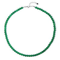 Collar en plata con Ónix verde
