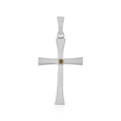 Colgante en plata con Diamante I3 amarillo