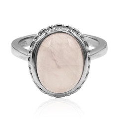 Anillo en plata con Cuarzo rosa