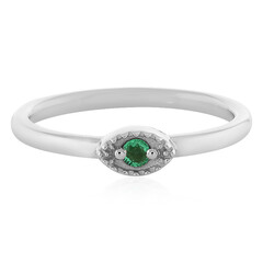 Anillo en plata con Esmeralda de Colombia