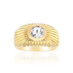 Anillo en plata con Topacio blanco
