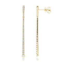 Pendientes en oro con Diamante I1 (H)  (CIRARI)