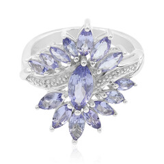 Anillo en plata con Tanzanita