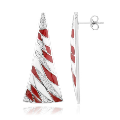 Pendientes en plata con Zircón (SAELOCANA)
