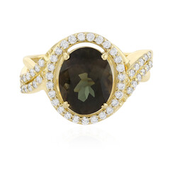 Anillo en oro con Turmalina neón de Nigeria (AMAYANI)