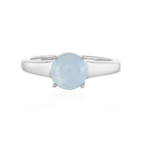 Anillo en plata con Aguamarina