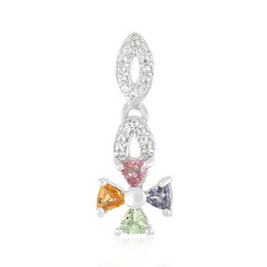 Colgante en plata con Turmalina cuprífera rosa