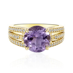 Anillo en plata con Amatista de Bolivia