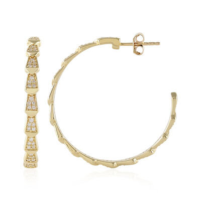 Pendientes en oro con Diamante SI2 (H) (de Melo)