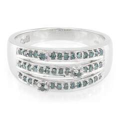 Anillo en plata con Diamante fantasía