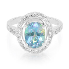 Anillo en plata con Topacio brillo de luna