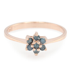 Anillo en plata con Diamante fantasía