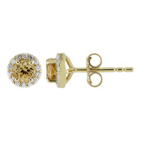 Pendientes en oro con Zircón Vibhor
