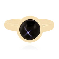 Anillo en plata con Diópsido estrella de la India