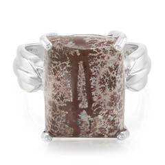 Anillo en plata con Jaspe Sonoran dendritas