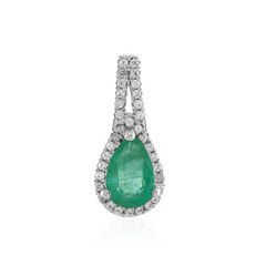 Colgante en plata con Esmeralda de Colombia