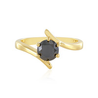 Anillo en plata con Diamante negro