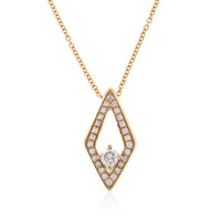 Collar en oro con Diamante limpio a lupa F (LUCENT DIAMONDS)