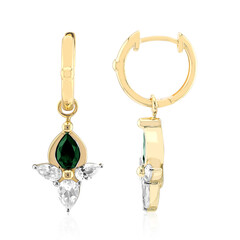 Pendientes en oro con Turmalina verde de Brasil (Remy Rotenier)