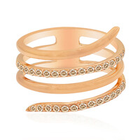 Anillo en oro con Diamante rosa de Francia SI