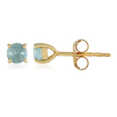 Pendientes en plata con Apatita azul