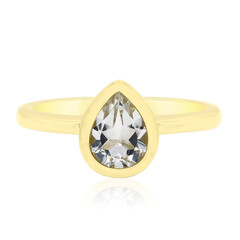 Anillo en plata con Topacio blanco