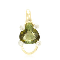 Colgante en oro con Turmalina cuprífera