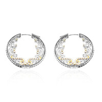 Pendientes en plata con Granate de Mozambique (Dallas Prince Designs)