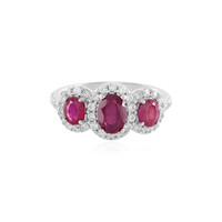 Anillo en plata con Rubí de Madagascar