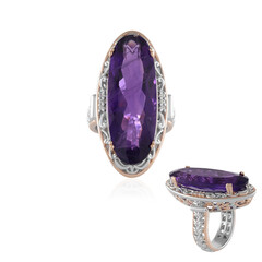 Anillo en plata con Amatista (Gems en Vogue)