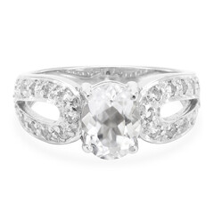 Anillo en plata con Berilo del Himalaya