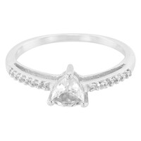 Anillo en plata con Goshenita