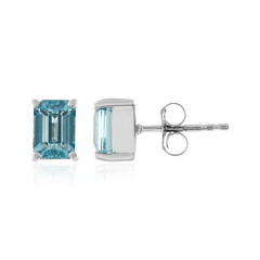 Pendientes en plata con Zircón de Ratanak Kirí