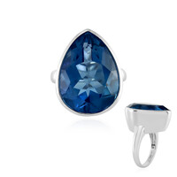 Anillo en plata con Fluorita de color cambiante