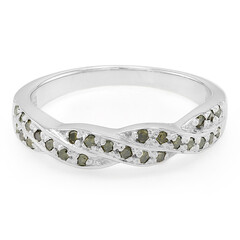 Anillo en plata con Diamante fantasía