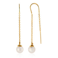 Pendientes en plata con Perla Freshwater