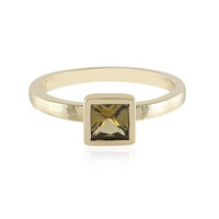 Anillo en oro con Tanzanita amarilla sin calentar (Adela Gold)