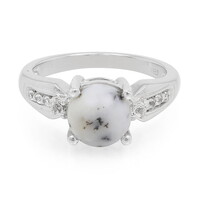 Anillo en plata con Ágata dendrítica