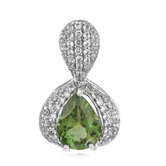 Colgante en plata con Apatita Cromada