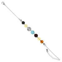 Brazalete en plata con Turquesa