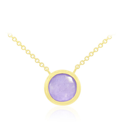 Collar en plata con Jade lavanda