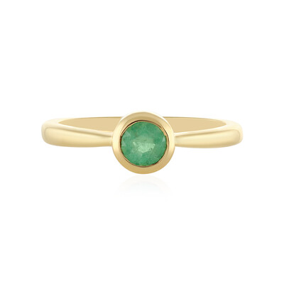 Anillo en plata con Esmeralda de Etiopía