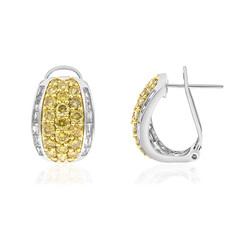 Pendientes en oro con Diamante amarillo SI2 (CIRARI)