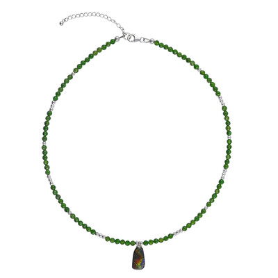 Collar en plata con Ammolita